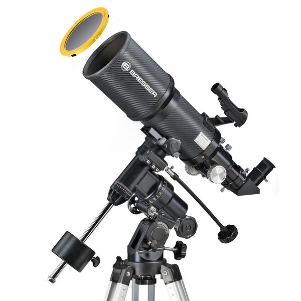 Телескоп Bresser Polaris-I 102/460 EQ3 з сонячним фільтром і адаптером для смартфона ціна