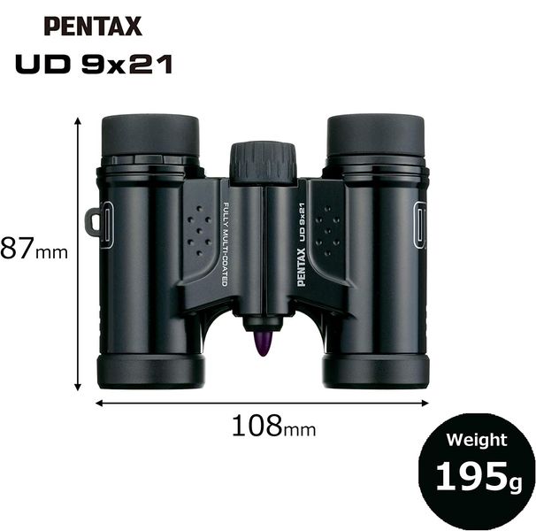 Бінокль Pentax UD 9x21 Black (61811) 930105 фото