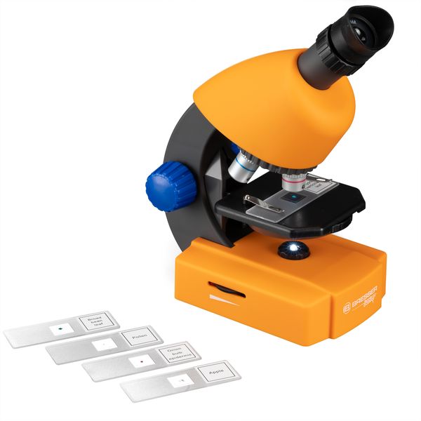 Мікроскоп Bresser Junior 40x-640x Orange з кейсом ціна